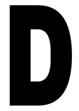 Capital Letter D