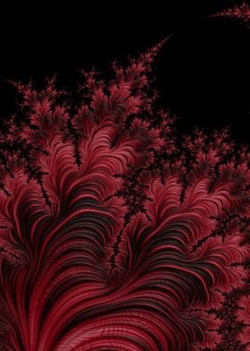Trippy Groovy Red Fractal