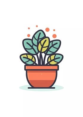 Cute Minimalist Pot Plant