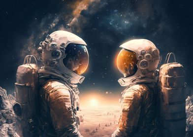 Astronaut Couple