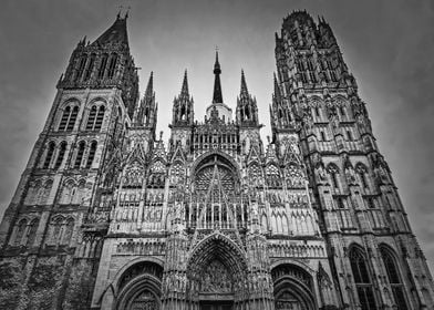 Notre Dame de Rouen bnw