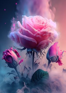 pink roses 