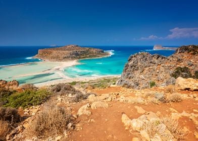  View of the Balos lagoon