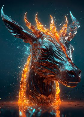 Fire and Ice Deer