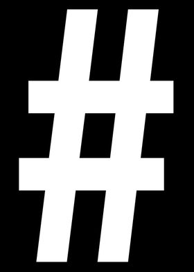 Hashtag Pound Symbol