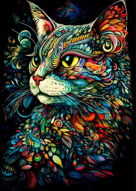 Colorful Cat