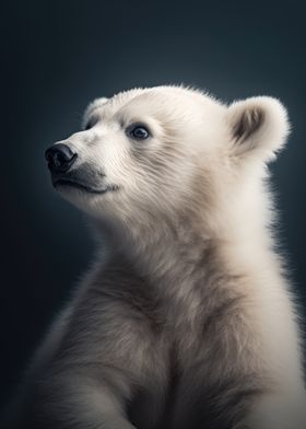 Cute Arctic Polar Bear Cub