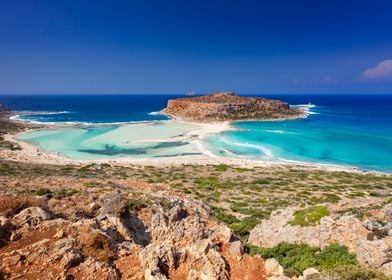 Balos lagoon Greek Island 