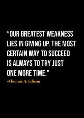 Thomas A Edison Quote 