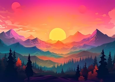 Colorful minimalism