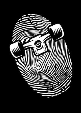 fingerprint skateboard