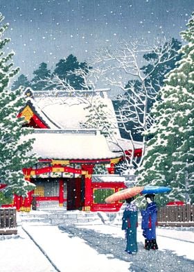 Snow at the Shrine