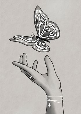 Broken butterfly