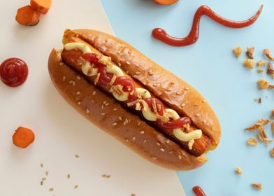 Styled Carrot Hot Dog