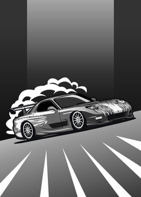 sport cars illustration 