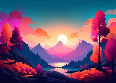 Colorful minimalism