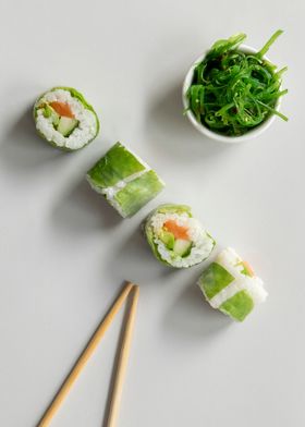 Styled Sushi and Seaweed