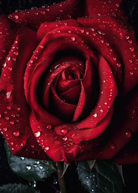 Rose in the Rain