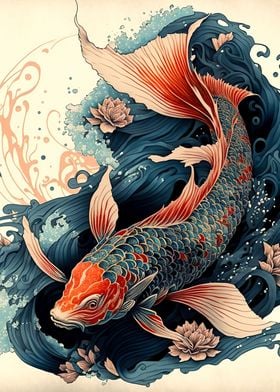 Koi fish japanese