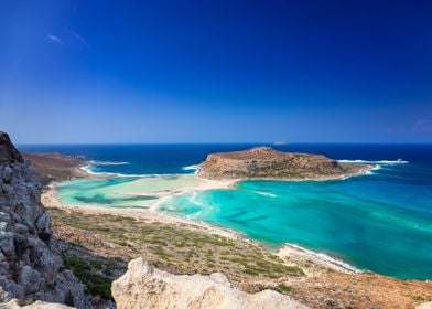 Balos lagoon Crete Island 