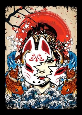 Geisha Japanese Fox