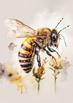 Watercolor Bee