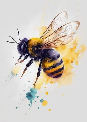 Watercolor Bee