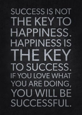 Happiness Key To Success