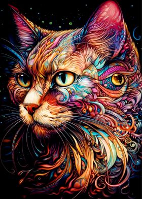 Colorful Cat