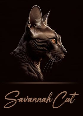 Elegant Savannah Cat