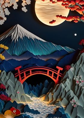 Abstract Japanese Night