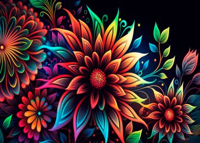 Psychedelic flower