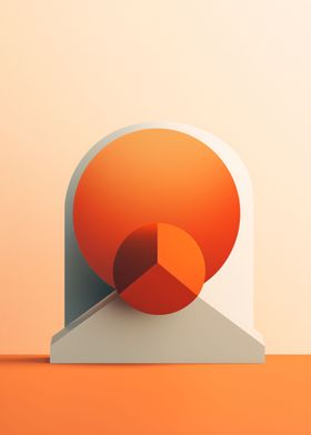 Circular orange shape 