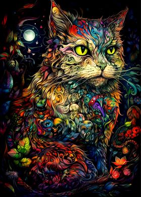 Colorful Cat