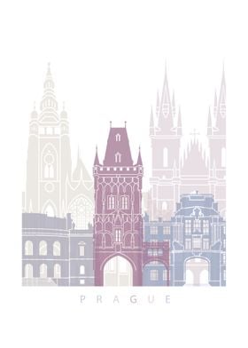 PRAGUE SKYLINE PASTEL