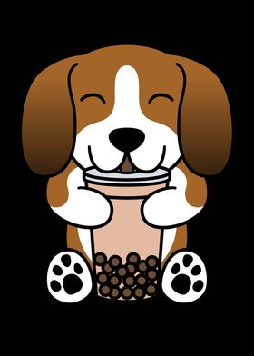 Basset Hound Bubble Tea 