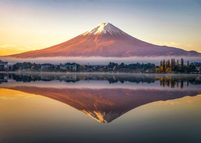 Fuji and Kawaguchiko Lake 