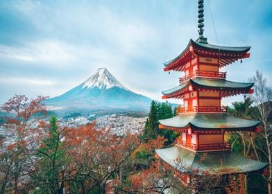  Fuji mountain at spring