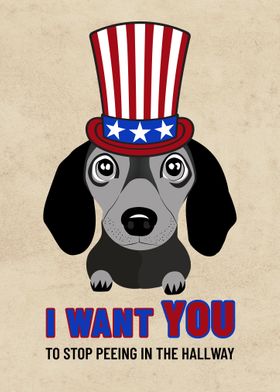 Dachshund Dog Patriotic