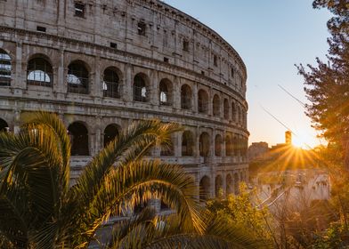 Colosseum at sunset