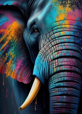 Colorful Elephant Animals