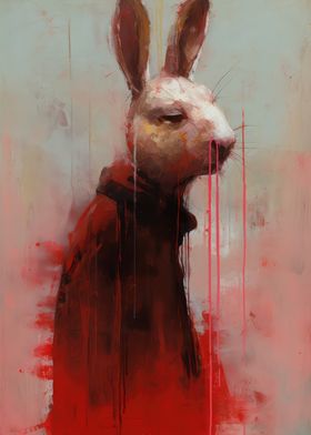 Abstract Rabbit Painting 1