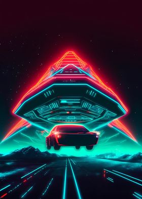 Retrowave Spaceship