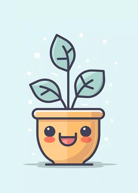 Cute Minimalist Pot Plant