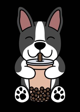 Boston Terrier Bubble Tea 