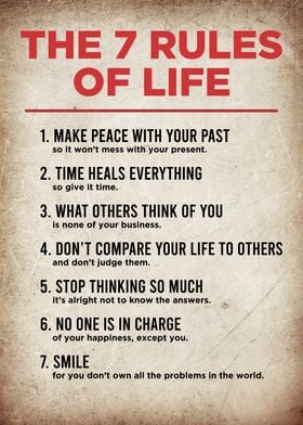 7 rules of life