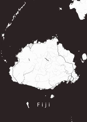 Fiji Island Map