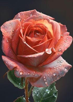 Rose in the Rain