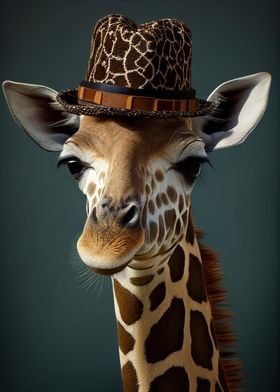 Giraffe Funny Animal Hat