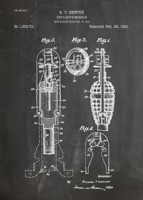 Explosive missile patent 